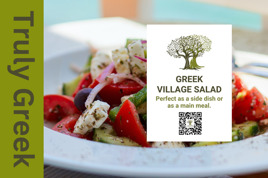 GREEK  VILLAGE SALAD:Perfect as a side dish or as a main meal.