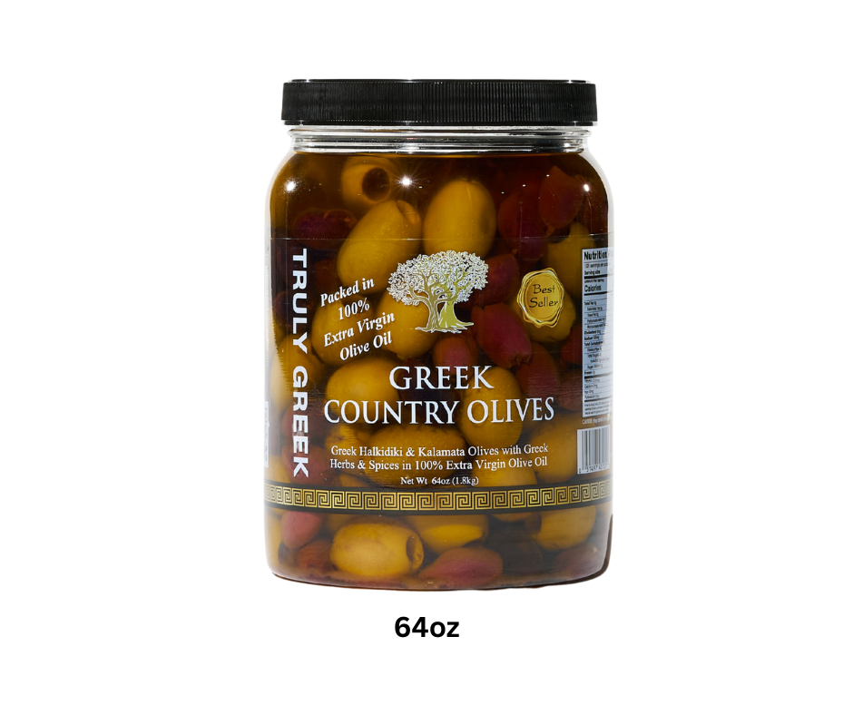TRULY GREEK Country Olive Mix (64oz)