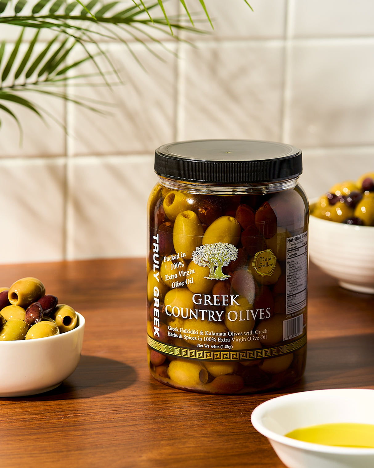 TRULY GREEK Country Olive Mix (64oz)