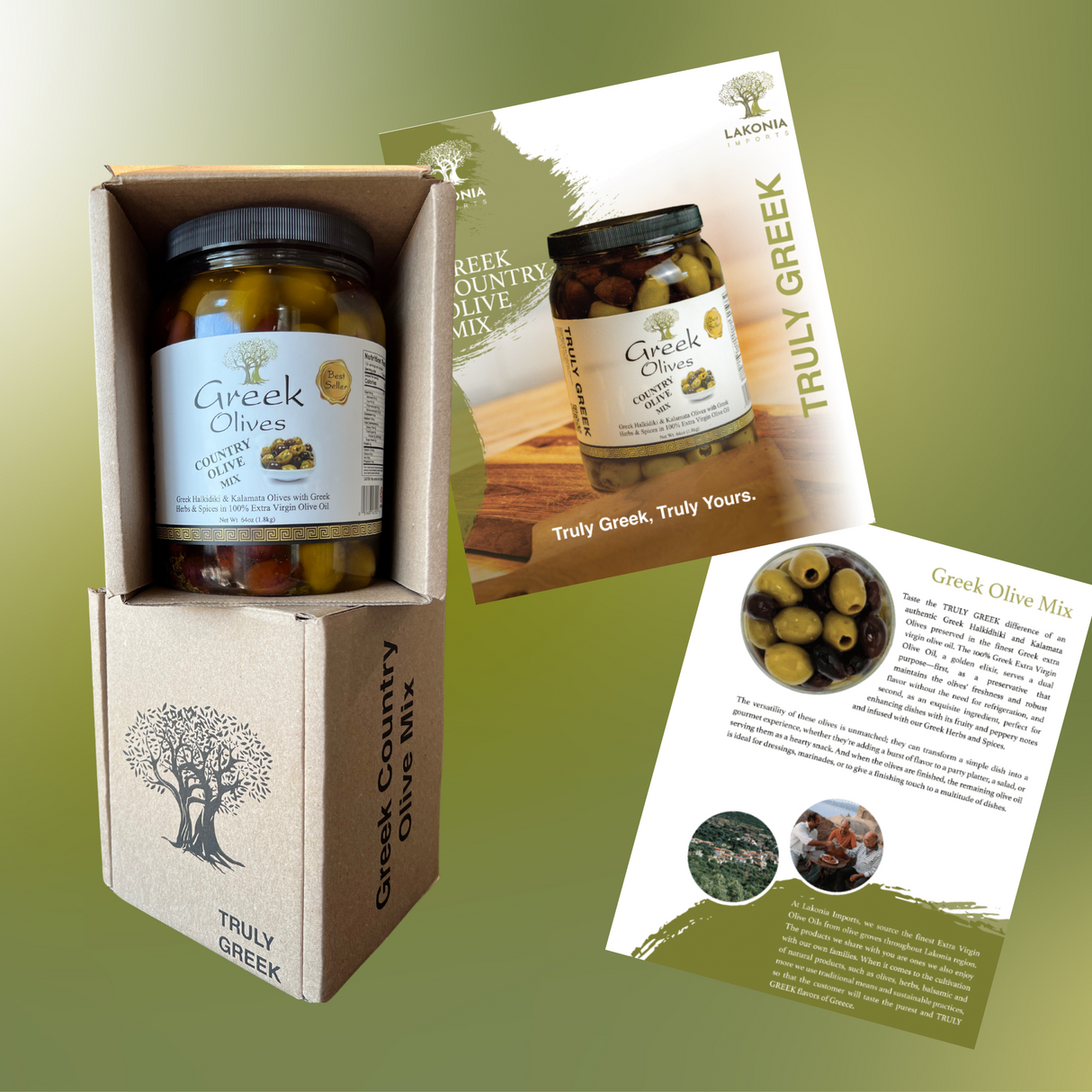 TRULY GREEK Country Olive Mix Gift Box