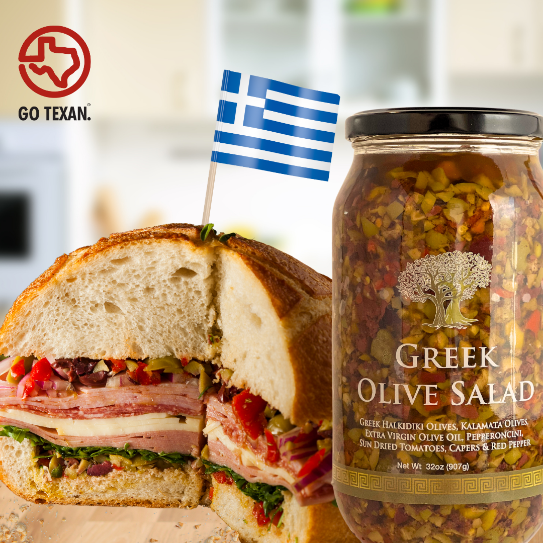Greek Olive Salad with Muffaletta