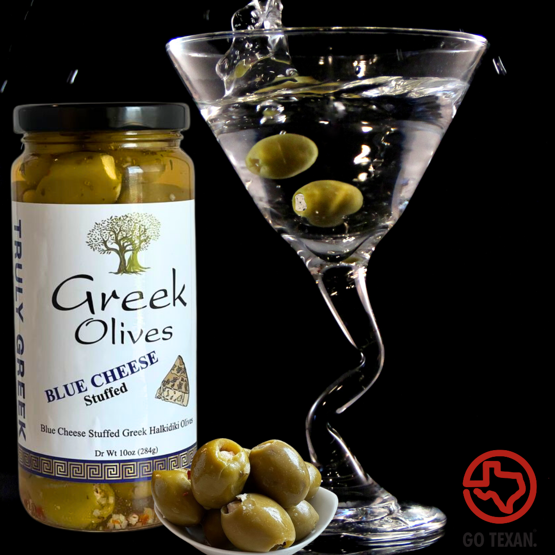 blue cheese stuffed green olives for martinis
