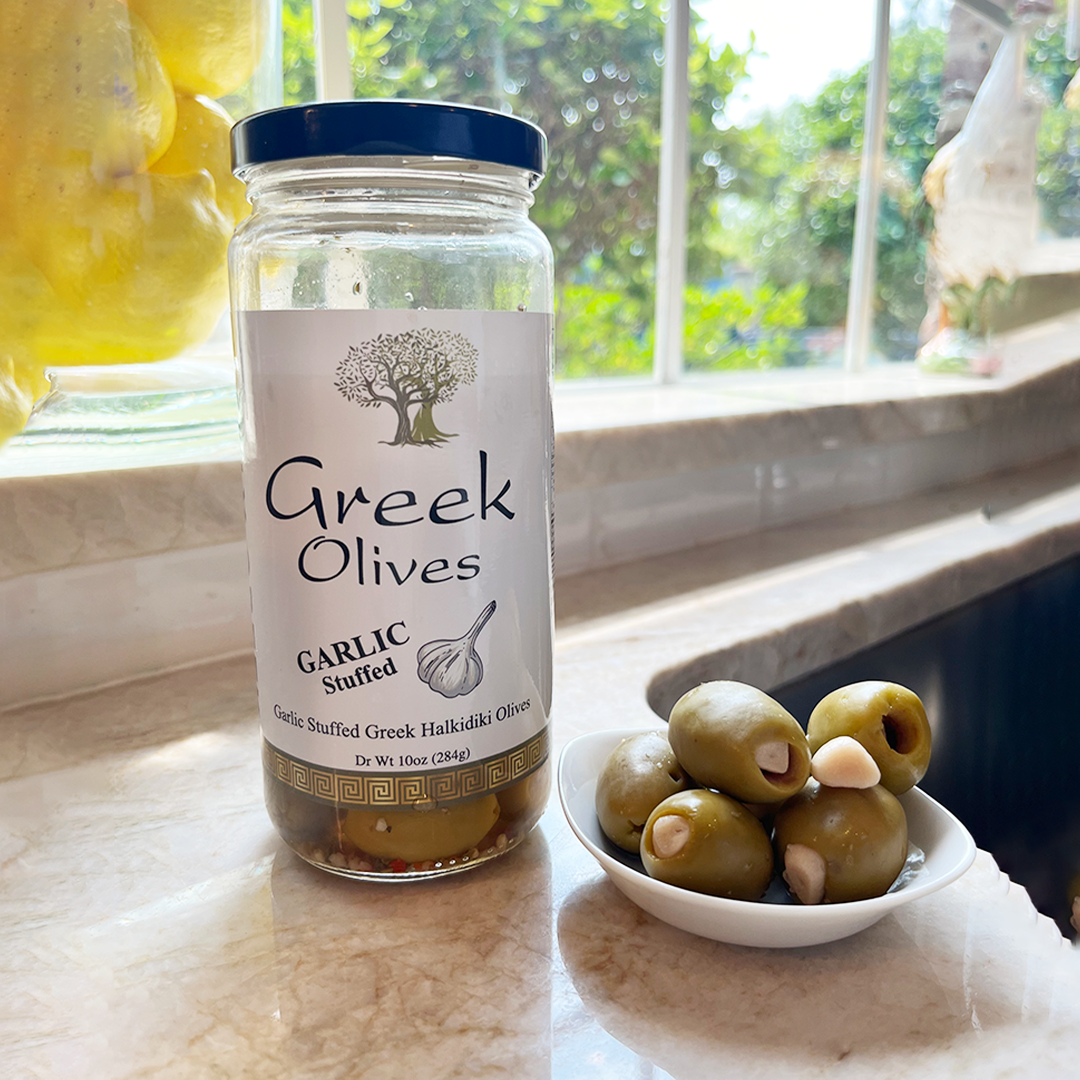 Buy Garlic Stuffed Olives Straight From Greece