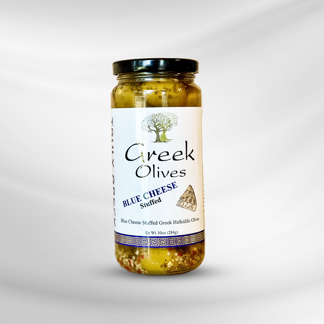 Blue Cheese Stuffed Olives – Greek Halkidiki Olives Stuffed With Blue Cheese 