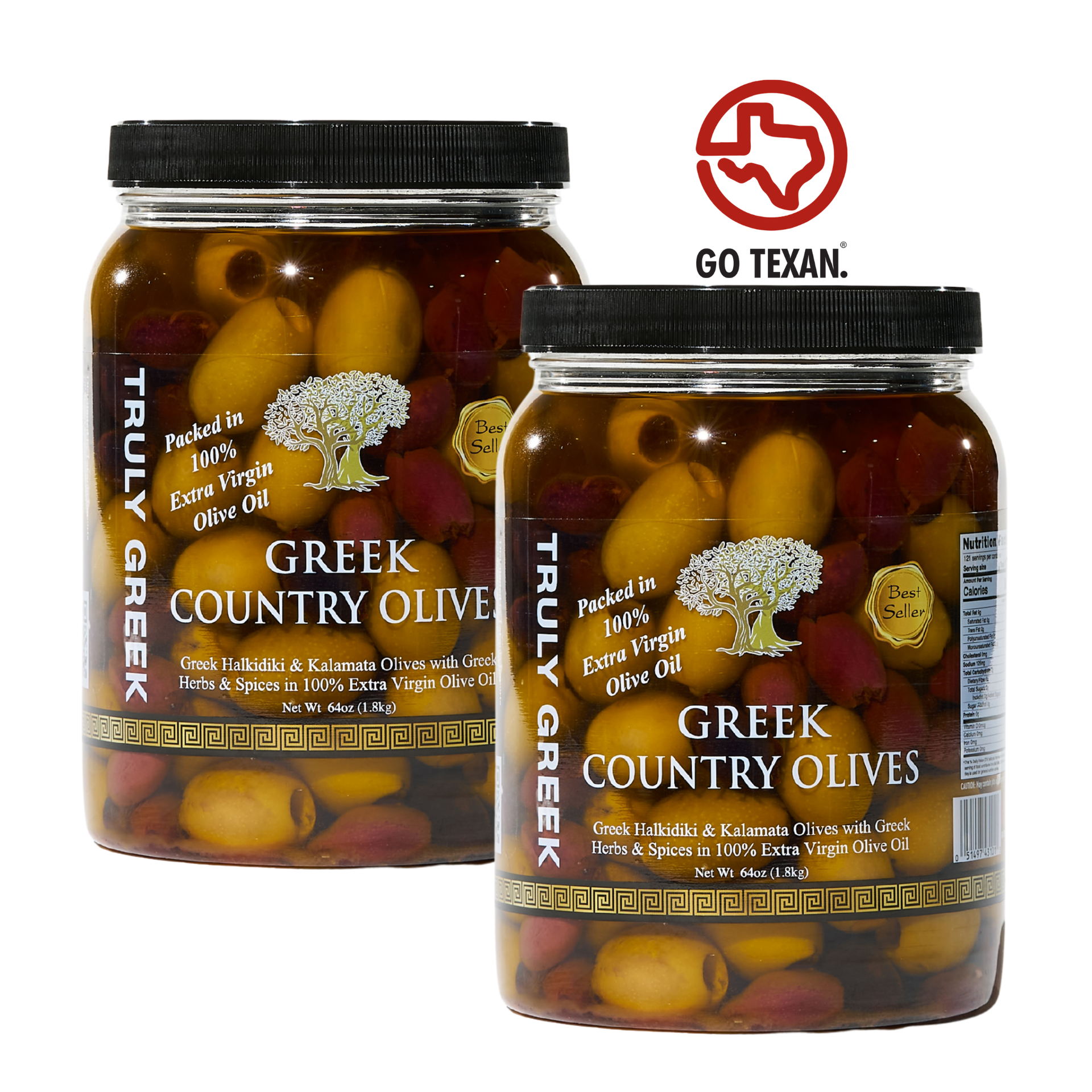 TRULY GREEK Country Olive Double Bundle - Two 64oz – Lakonia imports TRULY GREEK Country Olive Double Bundle - Two 64oz – Lakonia imports