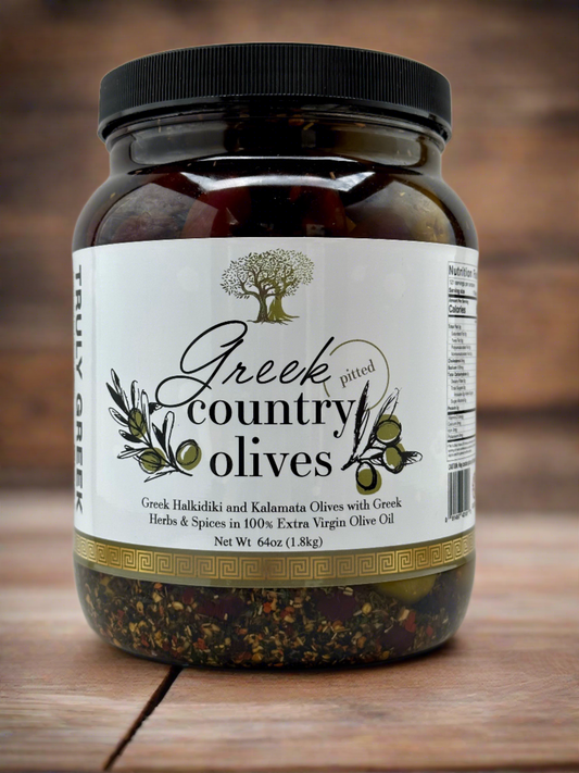 Greek Country Olive Mix – 1/2 gallon